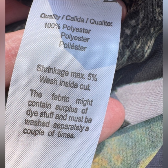 Womens Floral Short Sleeve V Neck swimsuit coverup  Small - Picture 12 of 12